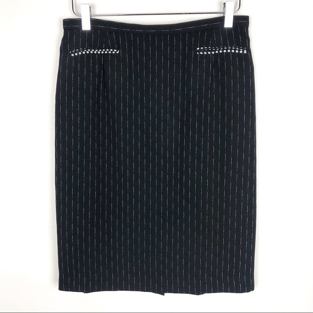 Alberto Makali Women’s Pencil Career Work Office Skirt Sz 10 Black White
